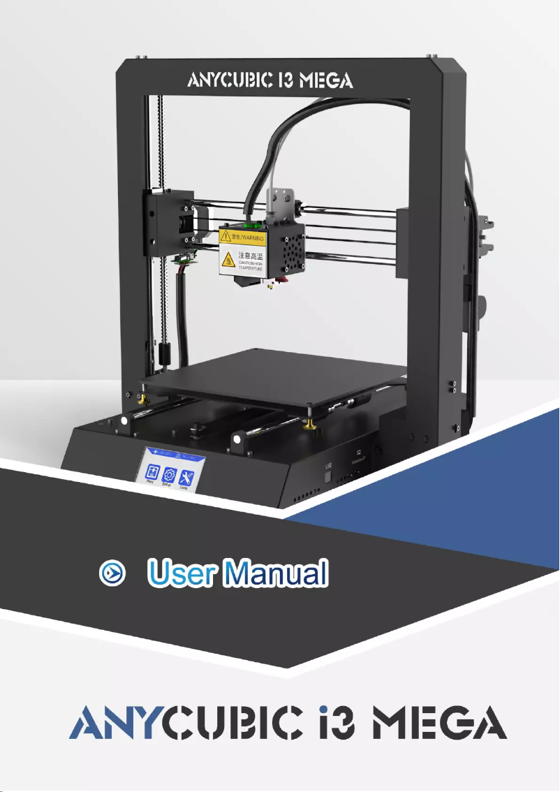 Página 1 del manual Manual de usuario Anycubic i3 Mega S