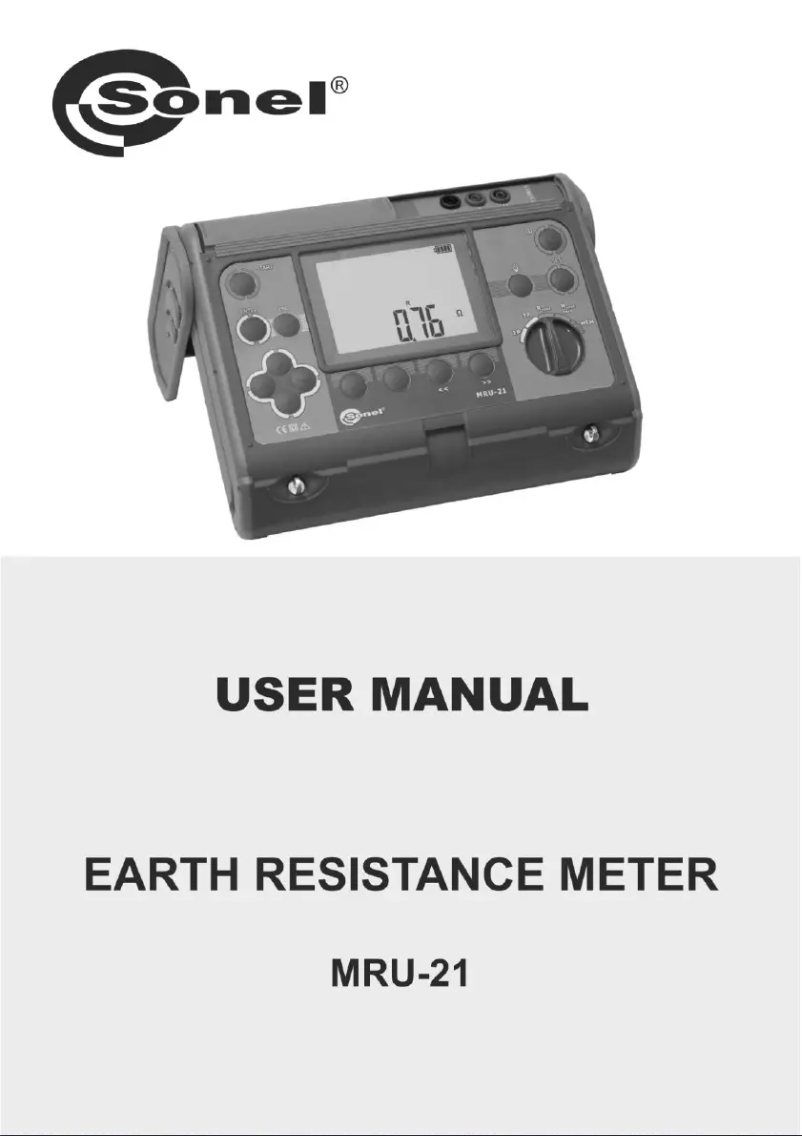 Page 1 de la notice Manuel utilisateur Sonel MRU-21