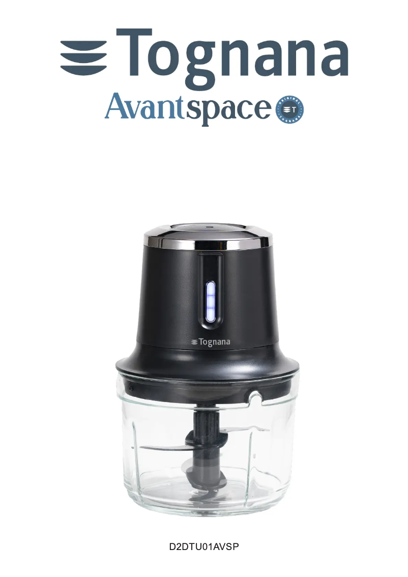 Page 1 de la notice Manuel utilisateur Tognana Avantspace D2DTU01AVSP