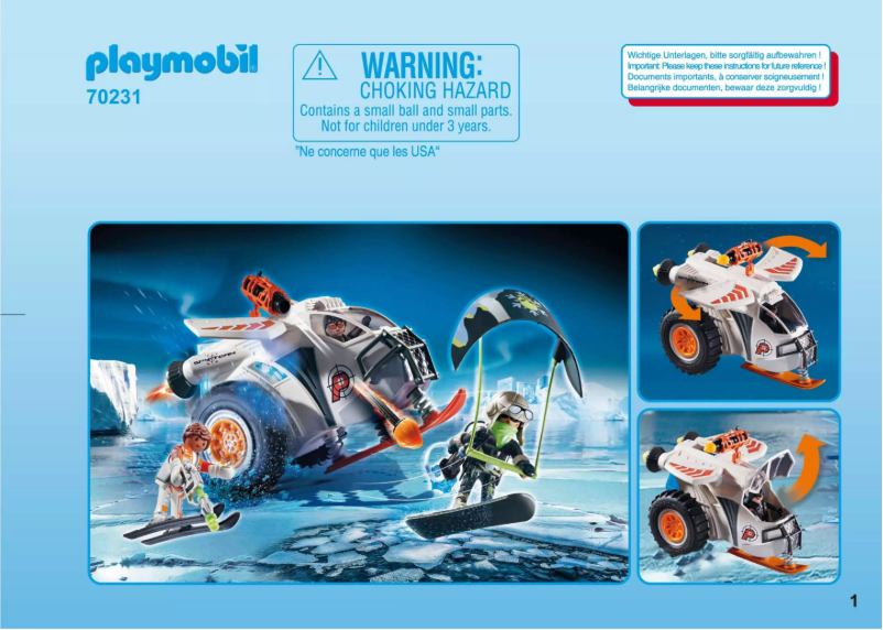 Page n°1 - Manuel utilisateur Playmobil 70231