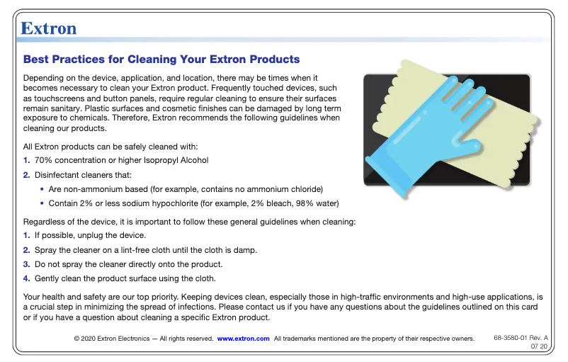 Image de la première page du manuel de l'appareil AVEdge 100