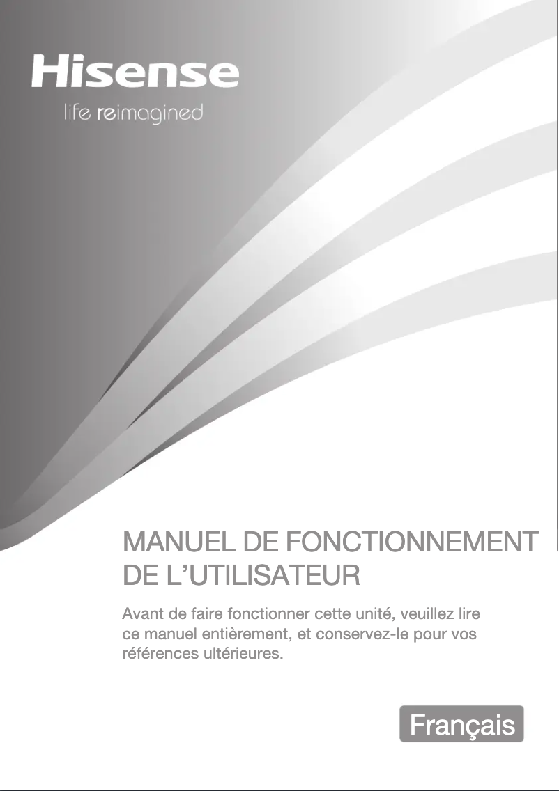Image de la première page du manuel de l'appareil WFGA90141VM
