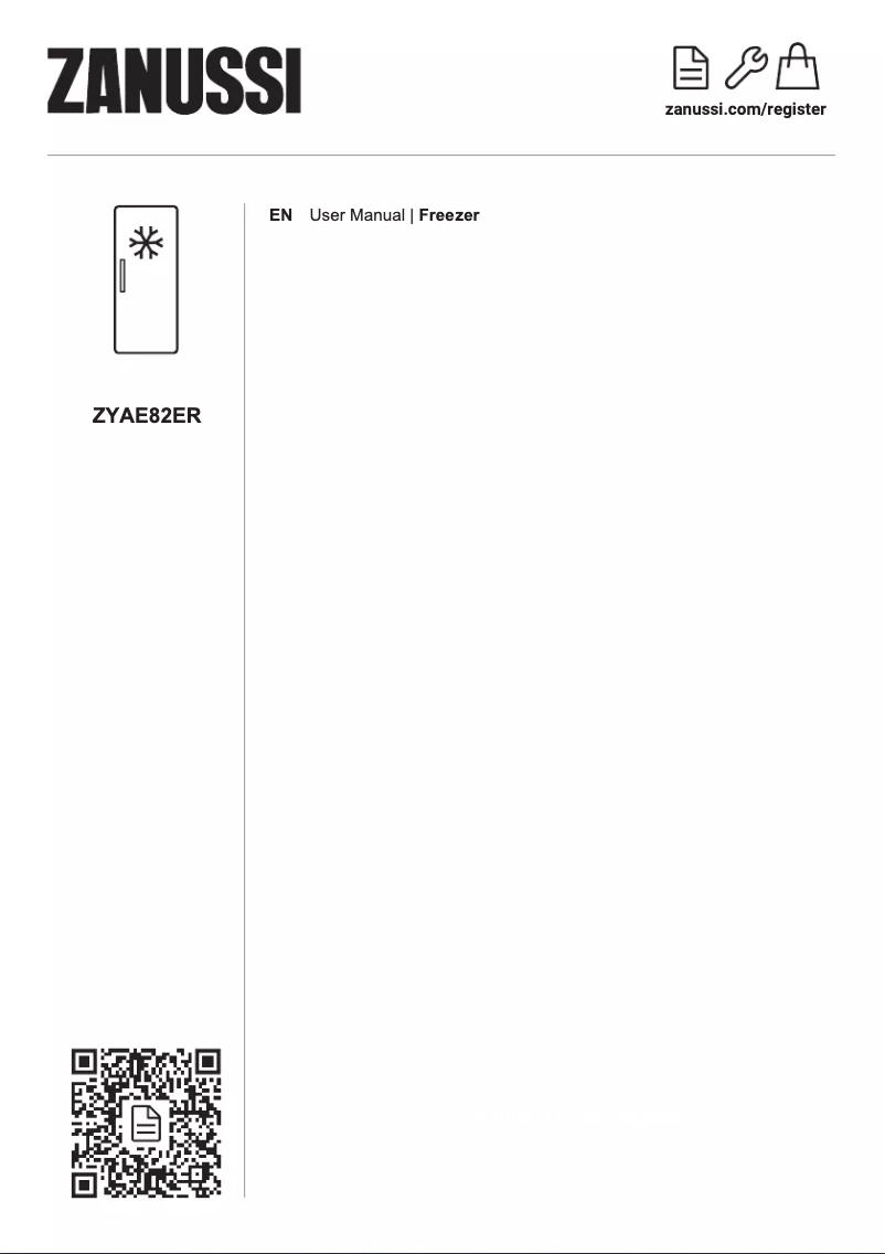 Image de la première page du manuel de l'appareil ZYAE82ER