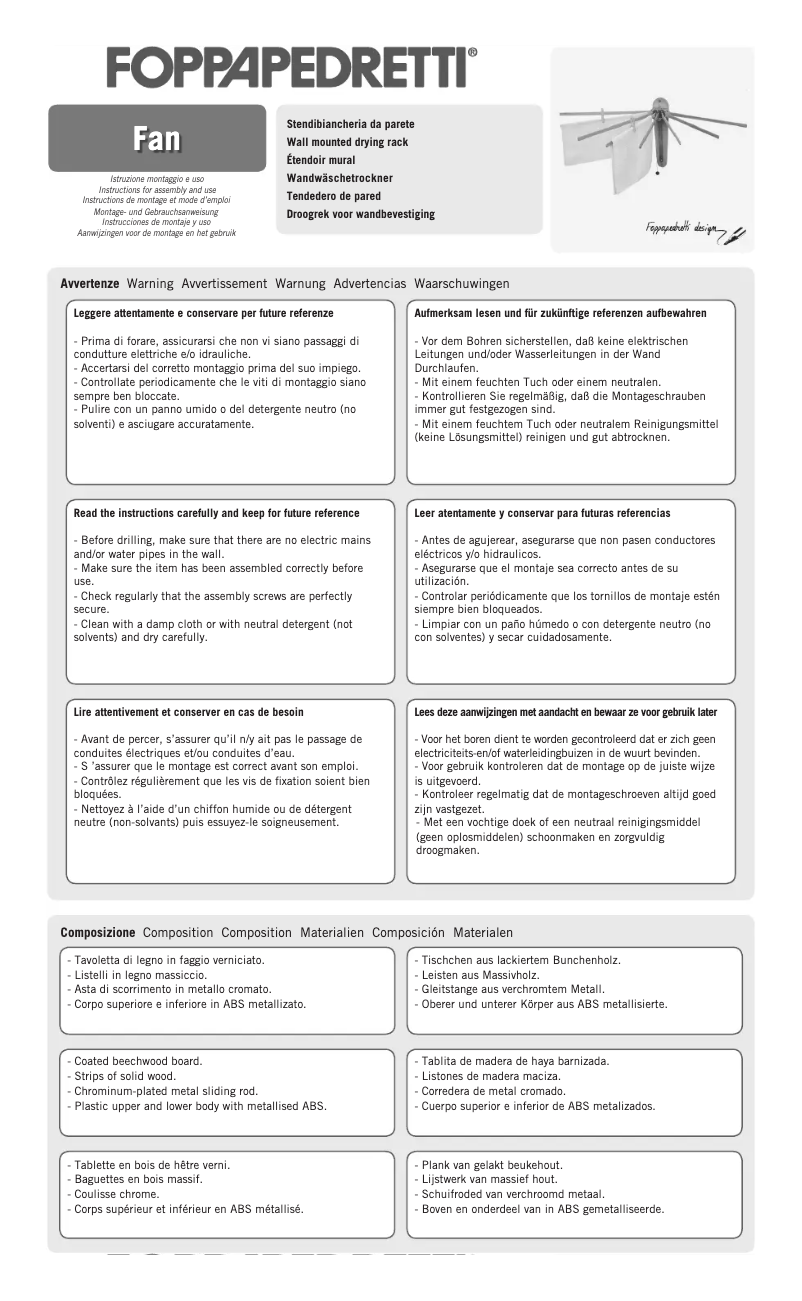 Image de la première page du manuel de l'appareil Fan