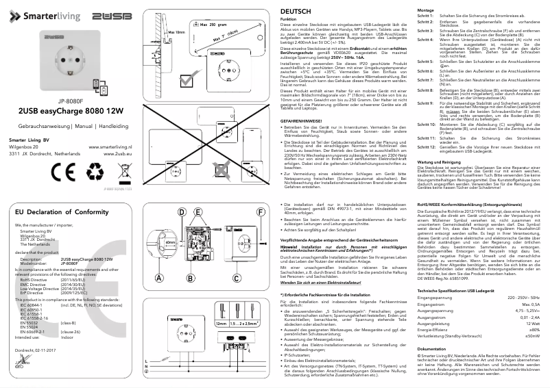 Page n°1 - Manuel utilisateur 2USB JP-8080F