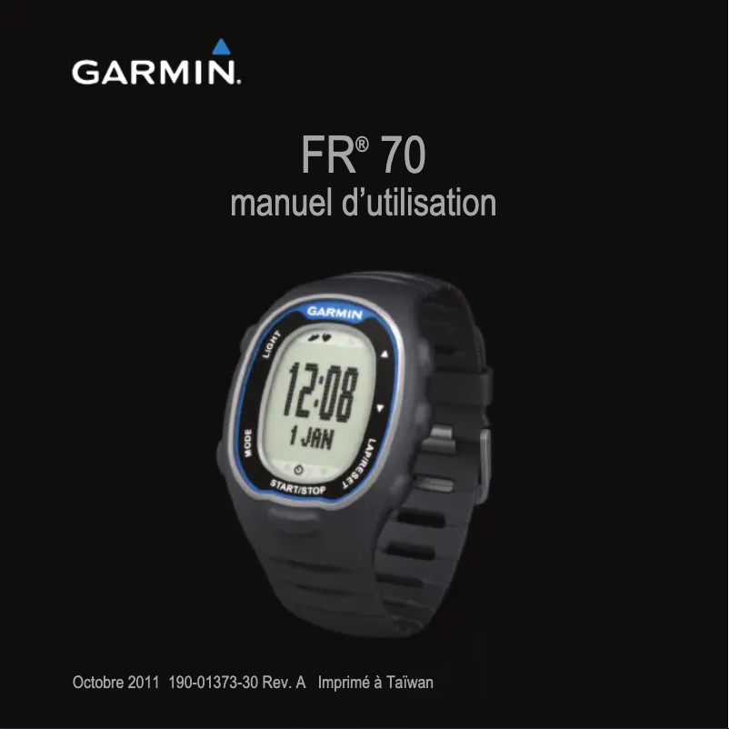 Page 1 de la notice Manuel utilisateur Garmin FR70