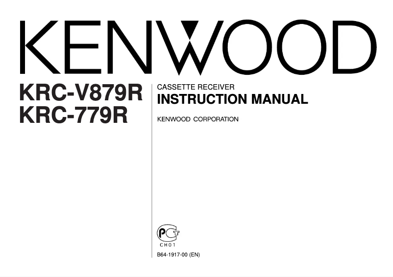 Page 1 de la notice Manuel utilisateur Kenwood KRC-779R