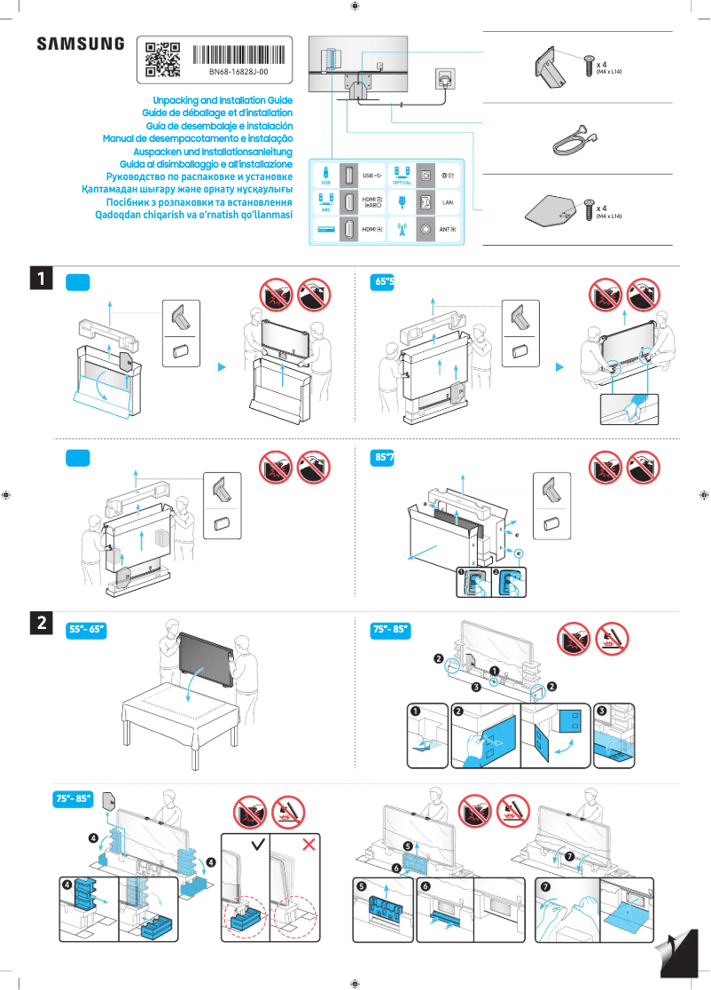 Página 1 del manual Manual de usuario Samsung QE65QN85CAU