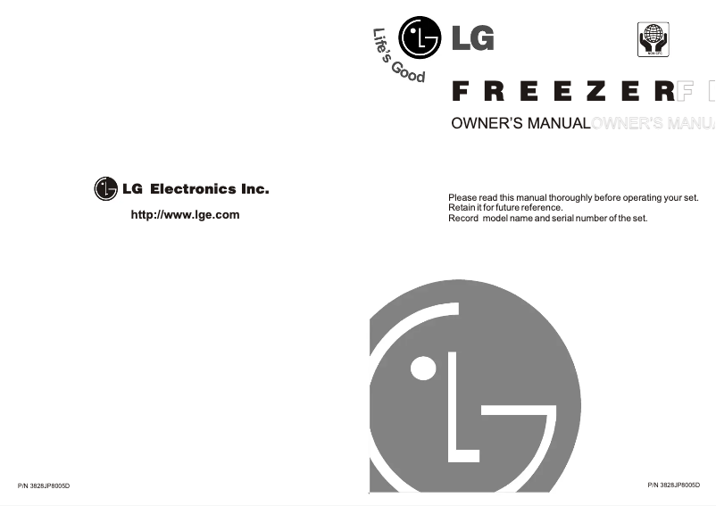 Page 1 de la notice Manuel utilisateur LG GF-201RL