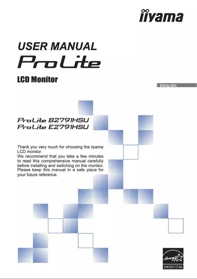 Page n°1 - Manuel utilisateur Iiyama ProLite E2791HSU