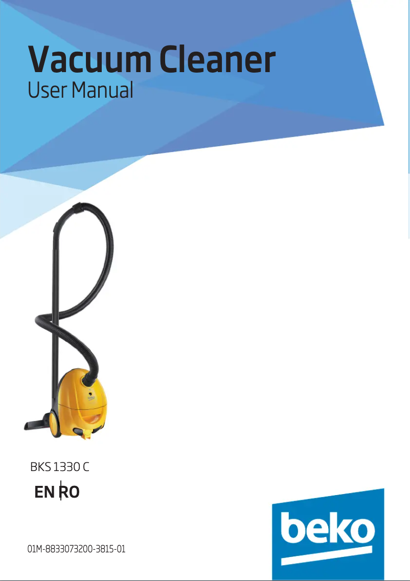 Page 1 de la notice Manuel utilisateur Beko BKS 1330 C