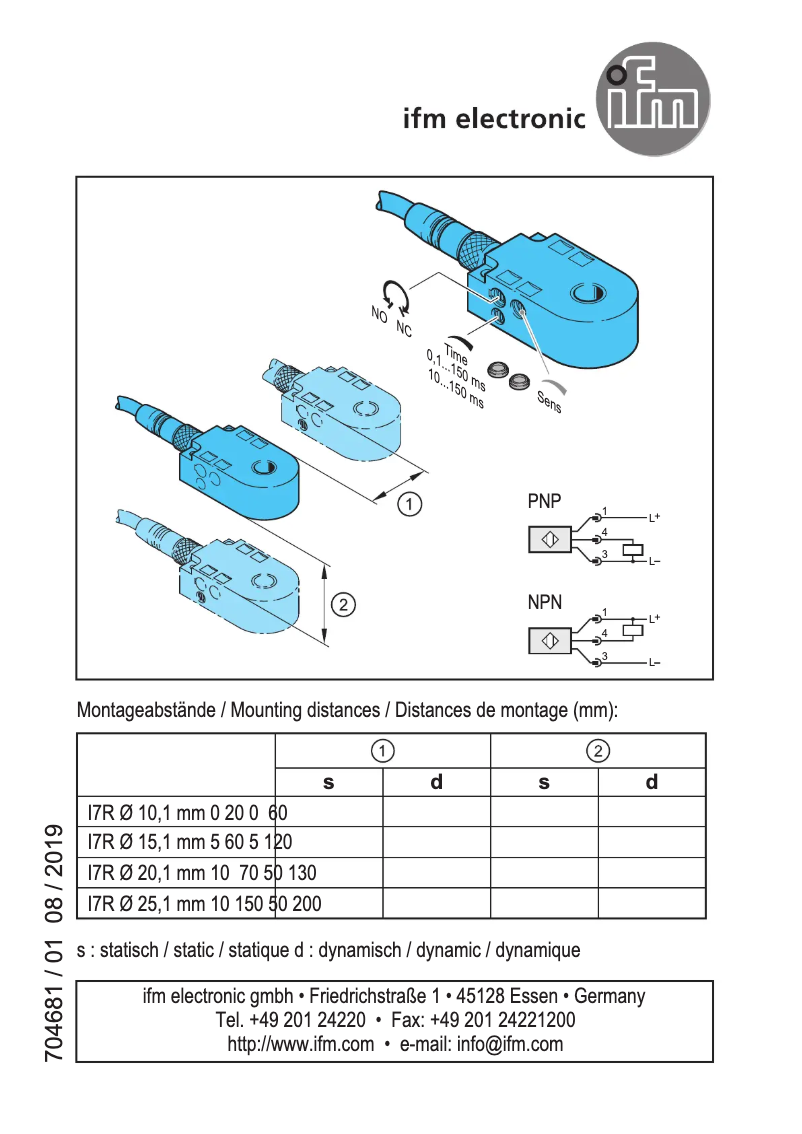 Imagen de la primera página del manual del dispositivo I7R201