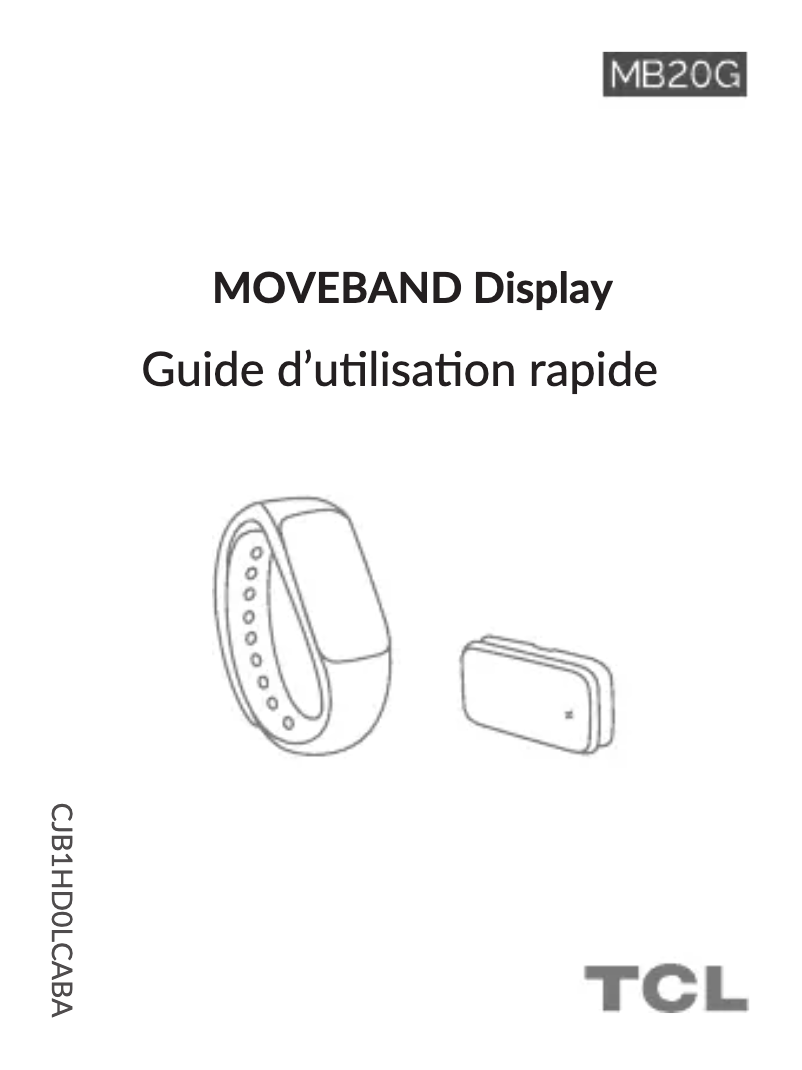 Image de la première page du manuel de l'appareil Moveband Display MB20G