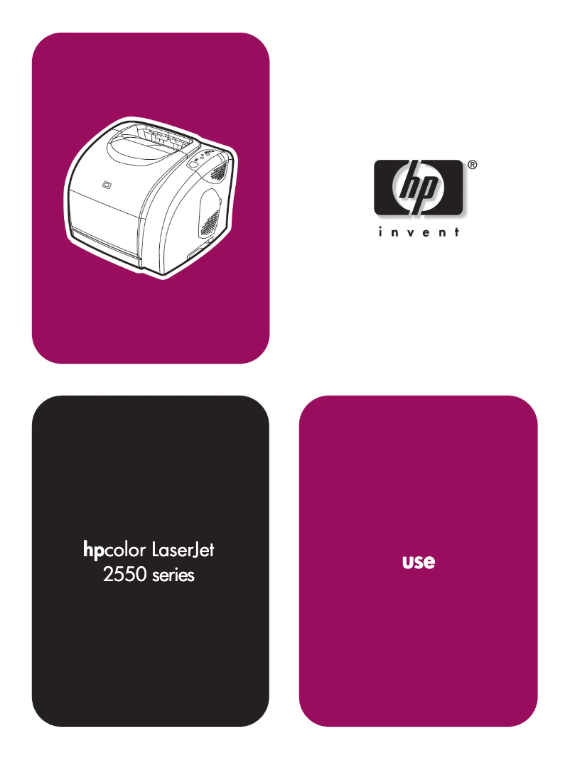 Page 1 de la notice Manuel utilisateur HP Color LaserJet 2550Ln
