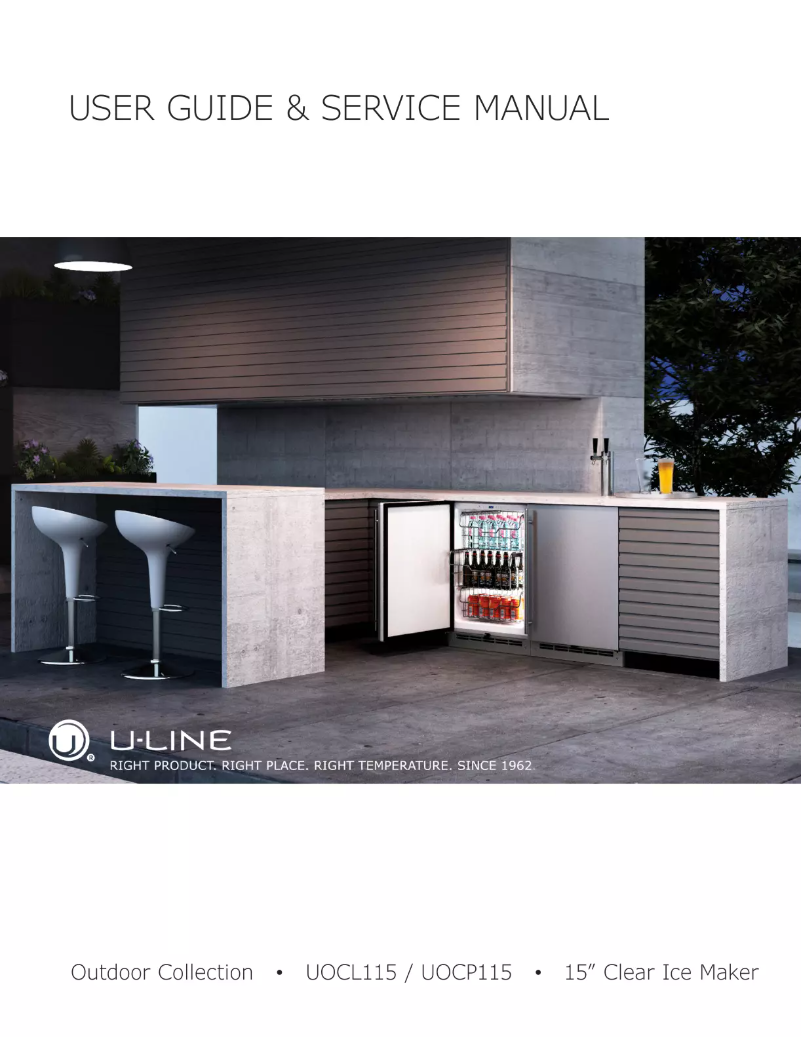 Page 1 de la notice Manuel utilisateur U-Line UOCL115