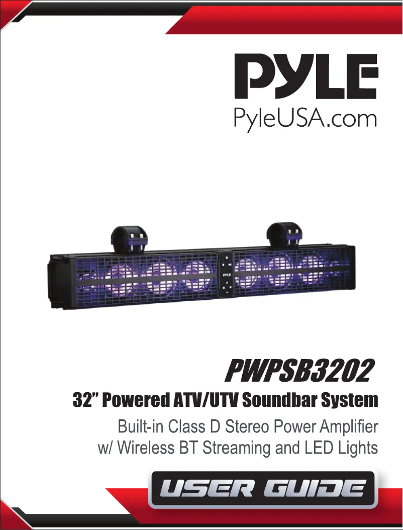 Page n°1 - Manuel utilisateur Pyle PWPSB3202