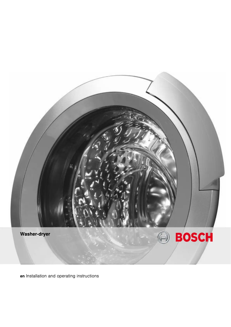 Page n°1 - Manuel utilisateur Bosch WKD28540