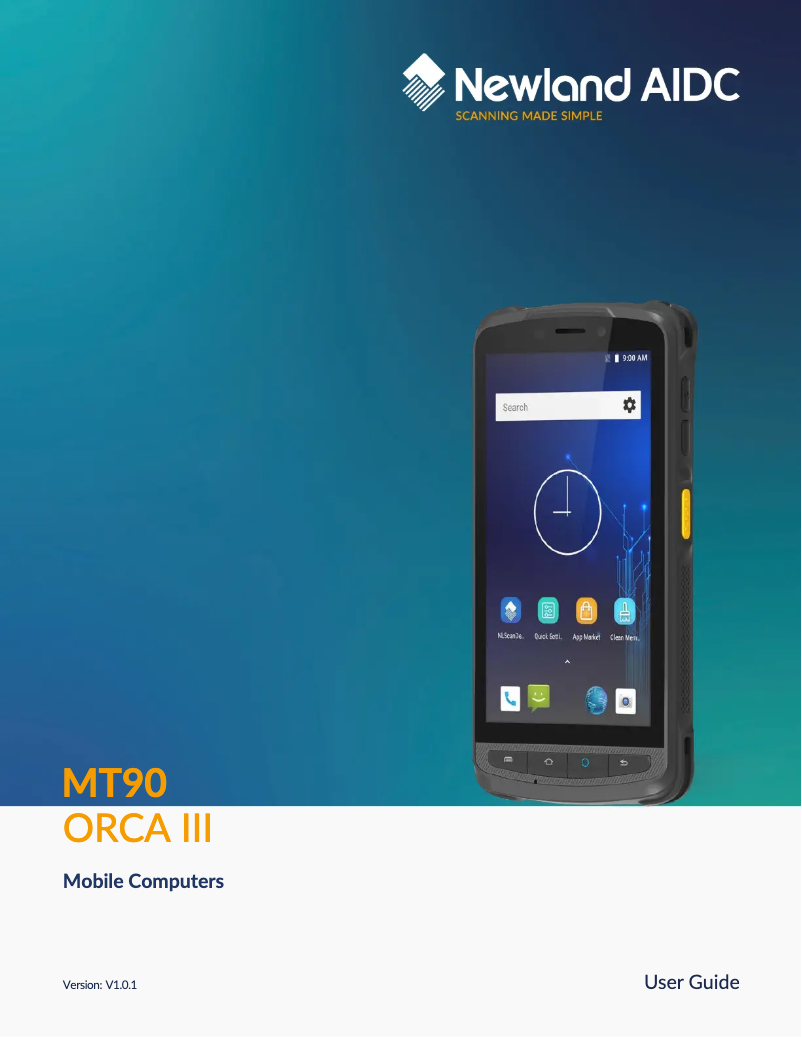 Página 1 del manual Manual de usuario Newland MT90 Orca III