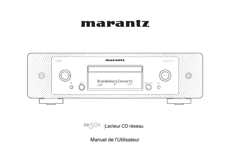 Page n°1 - Manuel utilisateur Marantz CD 50n