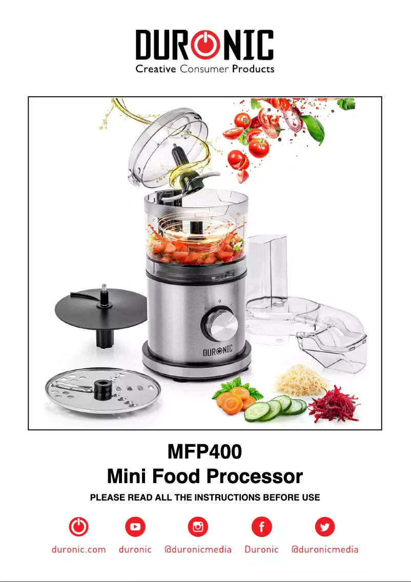 Image de la première page du manuel de l'appareil MFP400