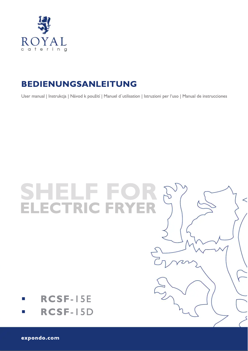 Página 1 del manual Manual de usuario Royal Catering RCSF-15D
