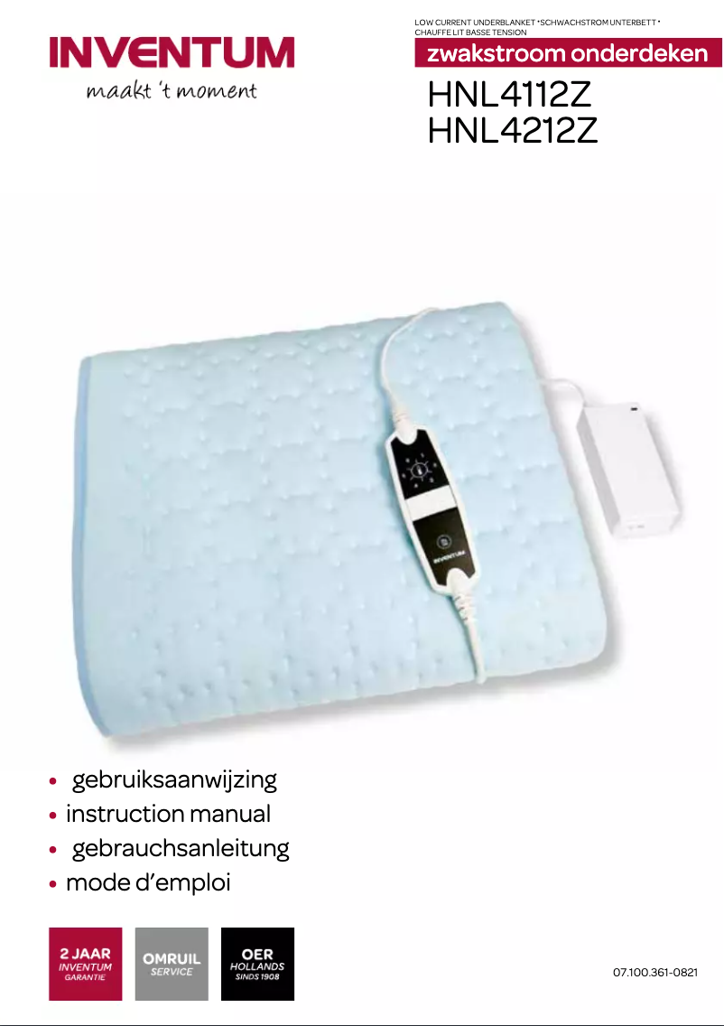 Image de la première page du manuel de l'appareil HNL4212Z