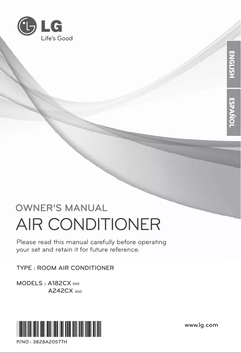 Page n°1 - Manuel utilisateur LG A182CX