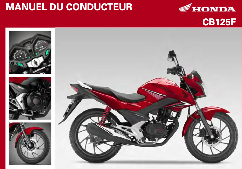 Página 1 del manual Manual de usuario Honda CB125F (2019)