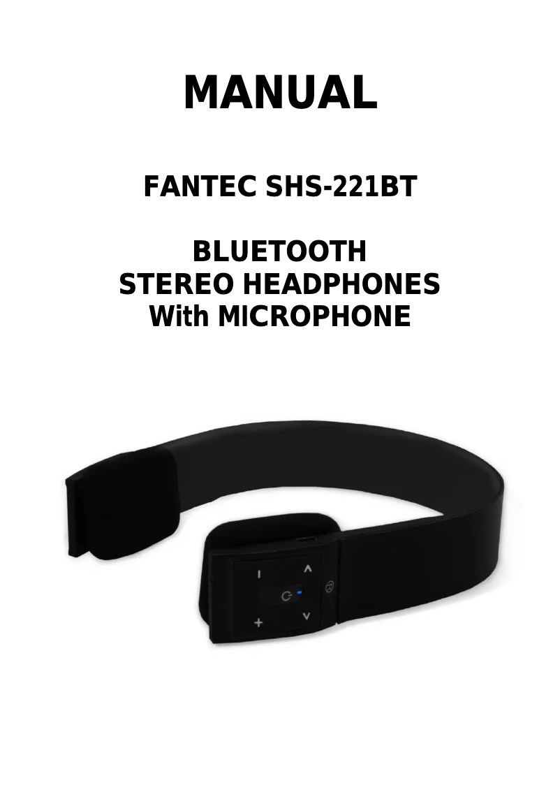 Page 1 de la notice Manuel utilisateur Fantec SHS-221BT-BU