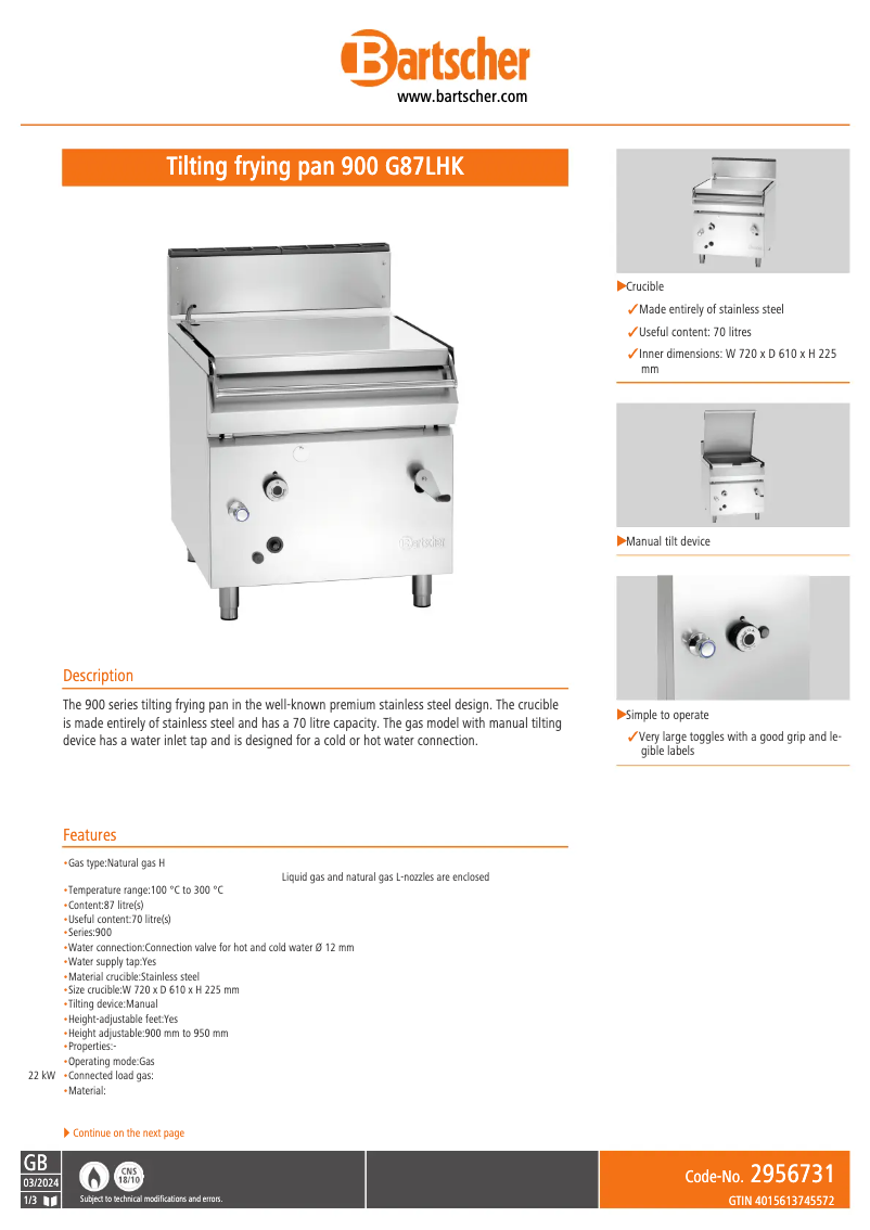 Imagen de la primera página del manual del dispositivo 900 G87LHK