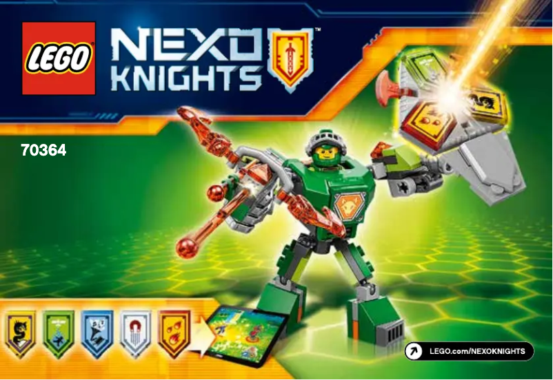 Page 1 de la notice Manuel utilisateur Lego Nexo Knights 70364