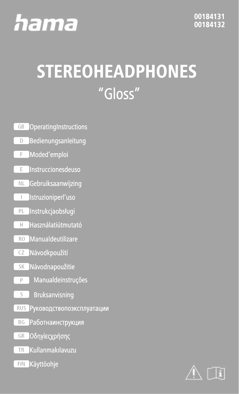 Imagen de la primera página del manual del dispositivo Gloss