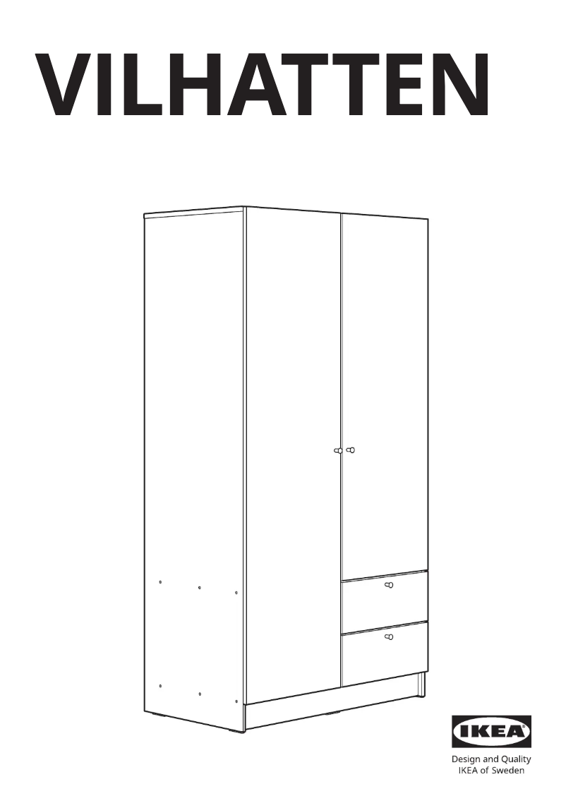 Imagen de la primera página del manual del dispositivo VILHATTEN 405.488.18
