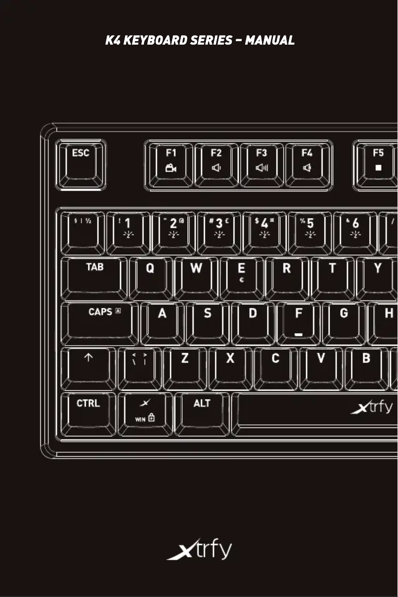 Page 1 de la notice Manuel utilisateur Cherry K4 RGB