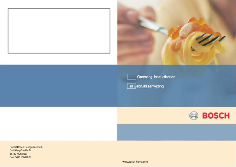 Page n°1 - Manuel utilisateur Bosch PCD615ENL