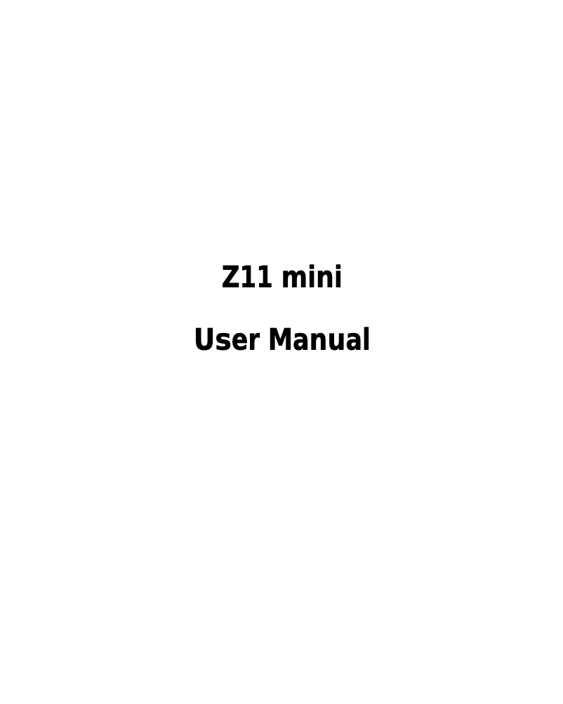 Page 1 de la notice Manuel utilisateur ZTE Nubia Z11 mini