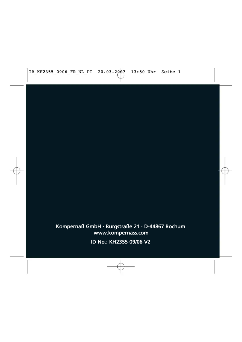 Page 1 de la notice Manuel utilisateur SilverCrest KH2355