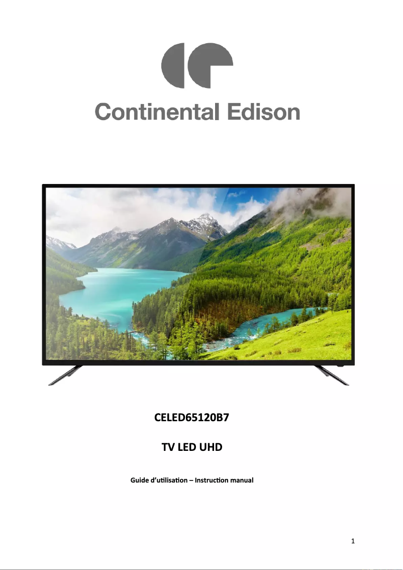 Image de la première page du manuel de l'appareil CELED65120B7