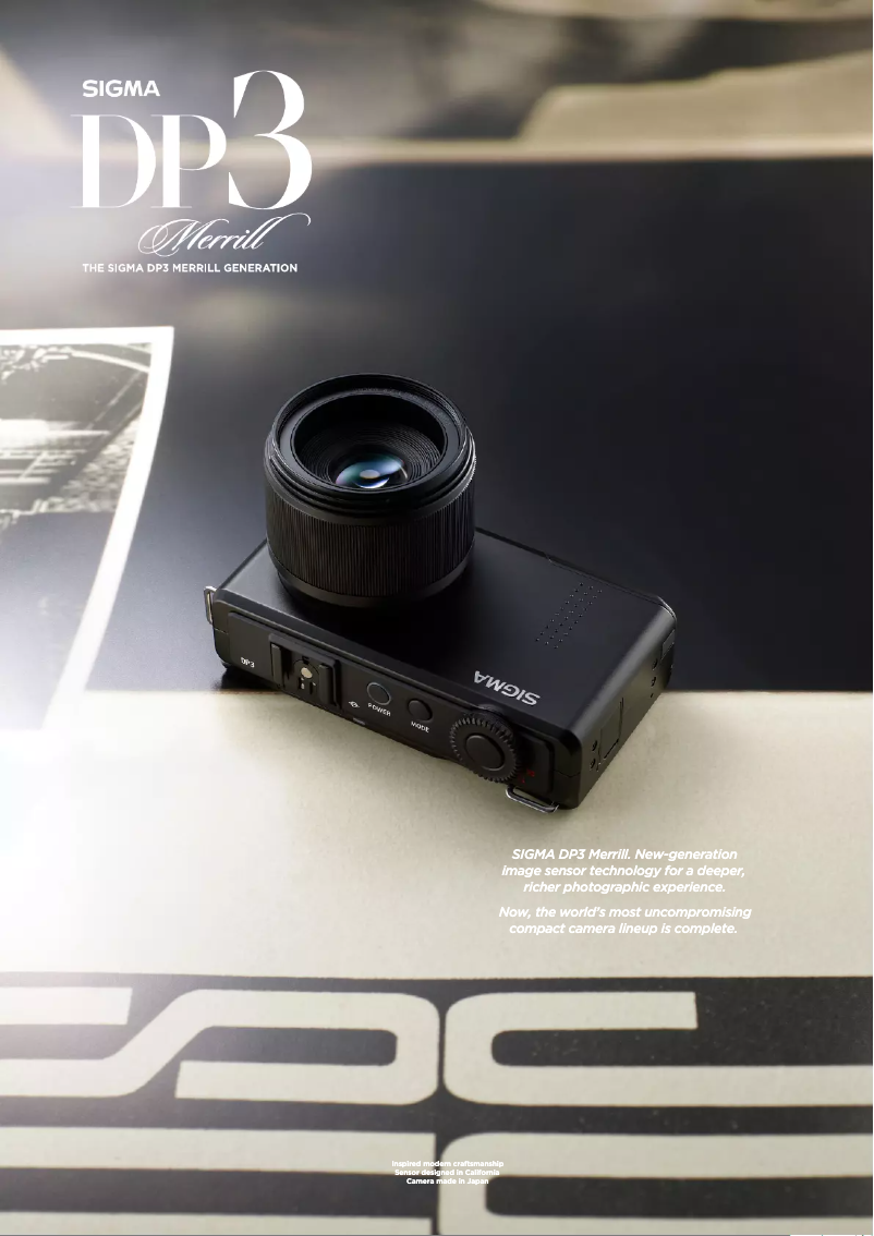 Page 1 de la notice Brochure Sigma DP3 Merrill