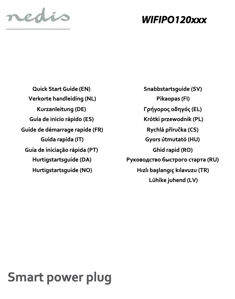 Image de la première page du manuel de l'appareil WIFIPO120EWT