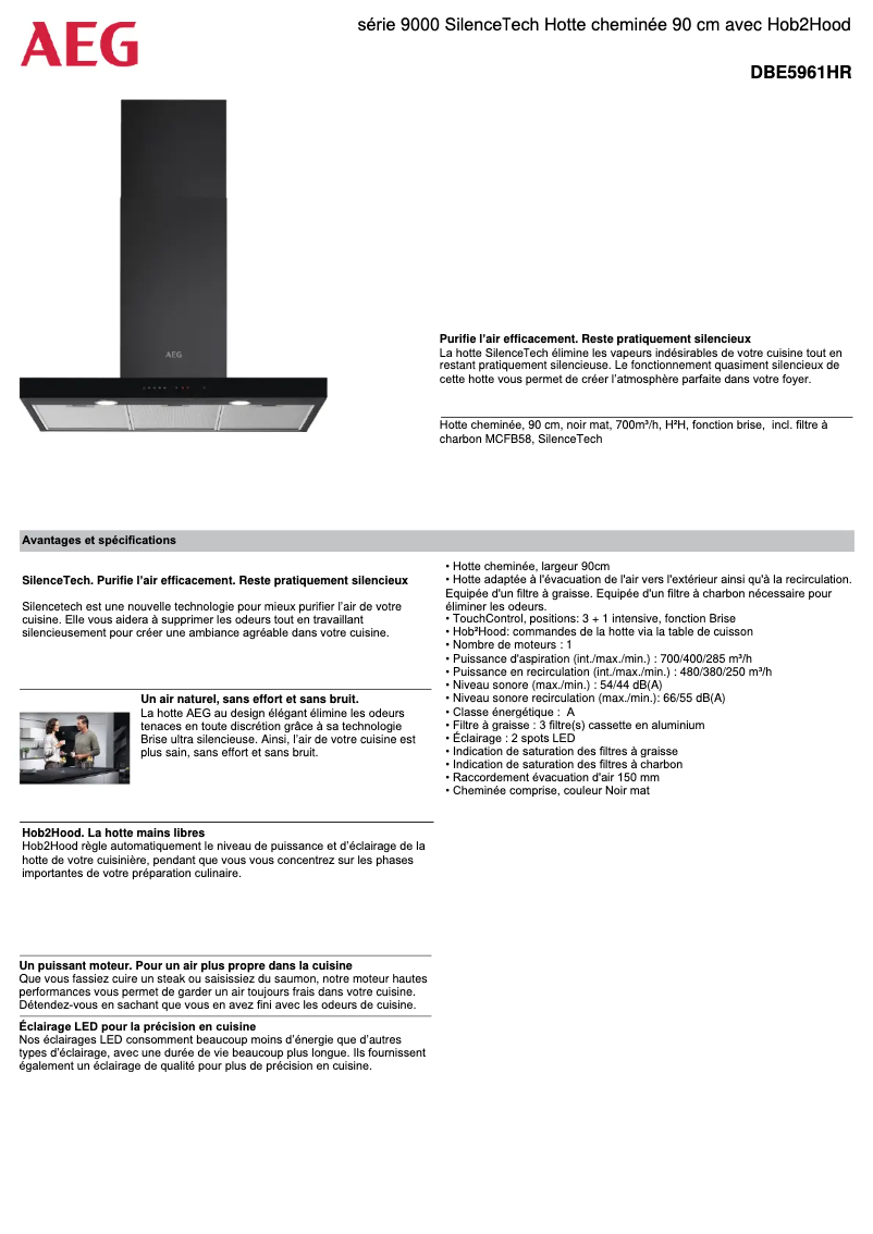 Página 1 del manual Ficha técnica AEG DBE5961HR