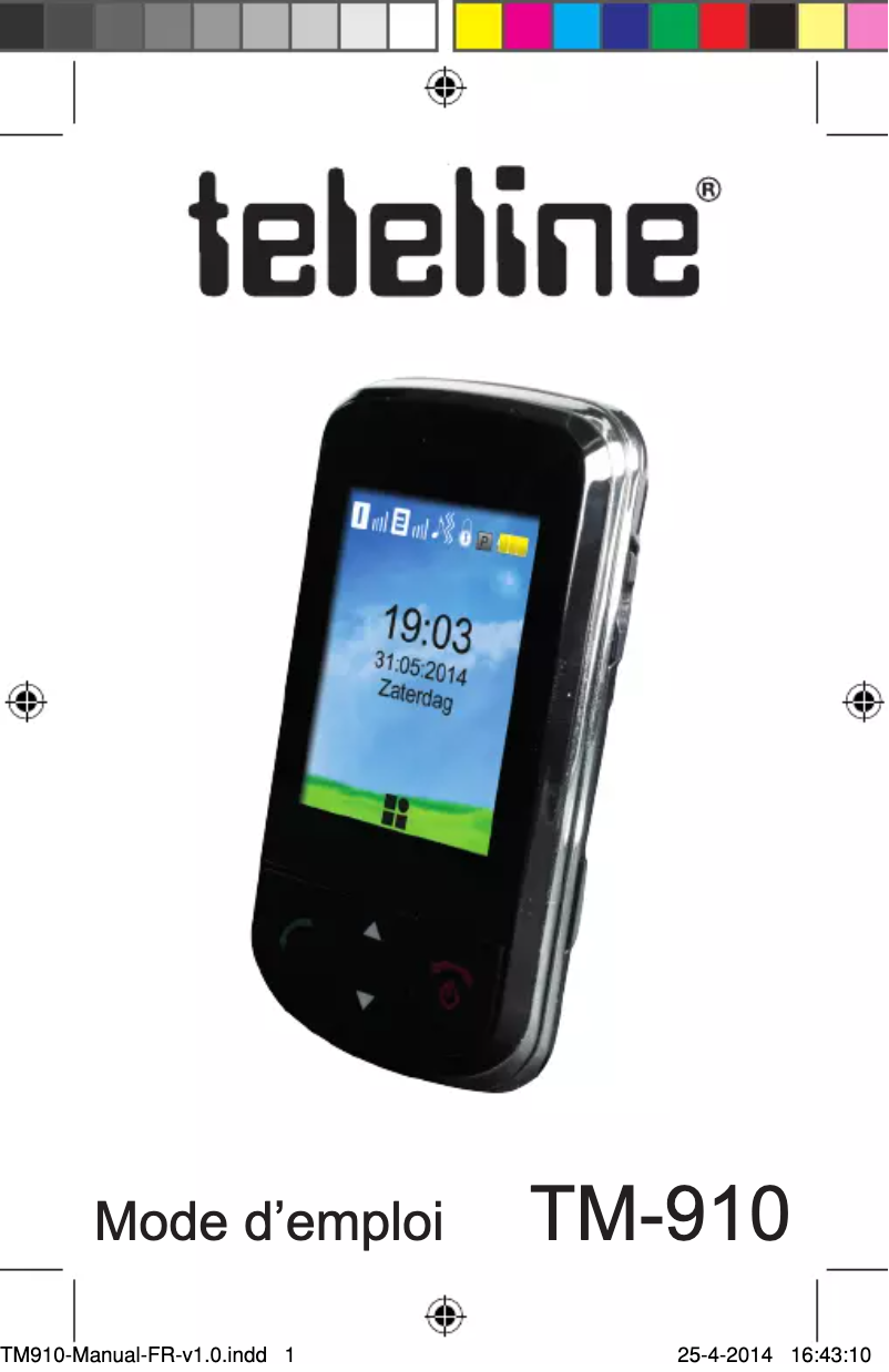 Image de la première page du manuel de l'appareil TM-910