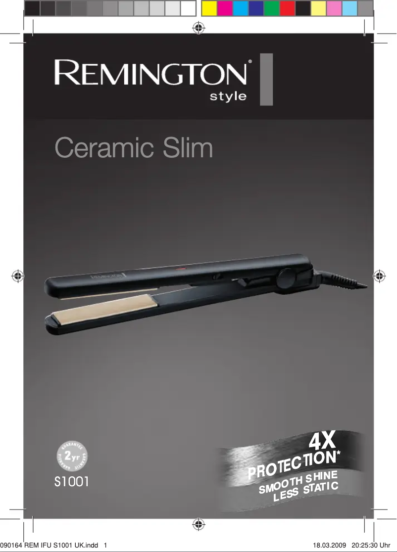 Page 1 de la notice Manuel utilisateur Remington S1001