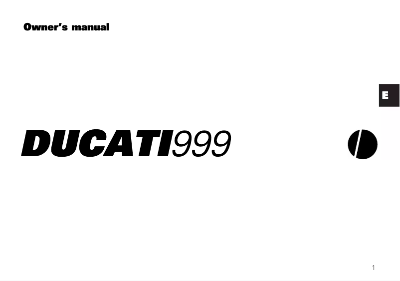Image de la première page du manuel de l'appareil 999 (2005)