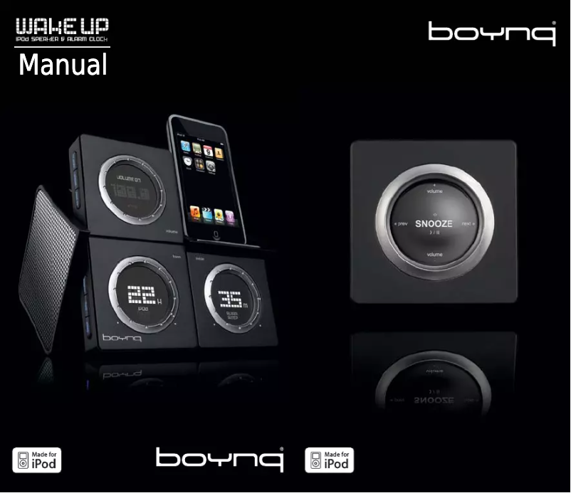 Página 1 del manual Manual de usuario Boynq Wake-Up iPod Speaker 129.110.05