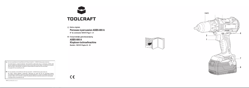 Page n°1 - Manuel utilisateur Toolcraft ASBS-800