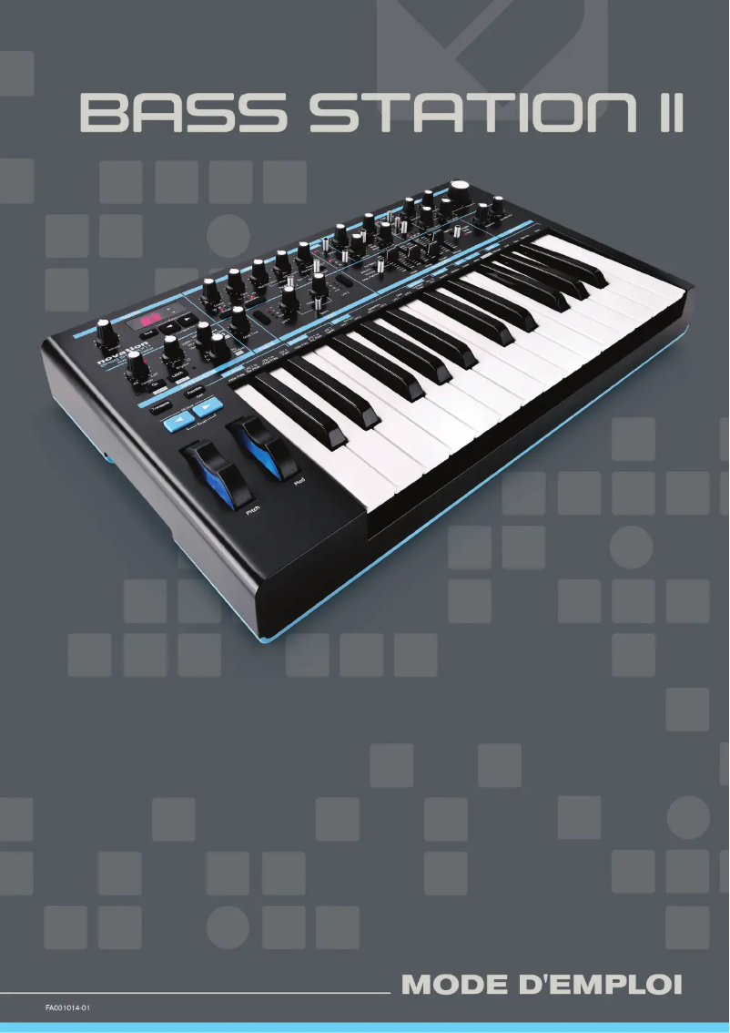 Page n°1 - Manuel utilisateur Novation AFX Station