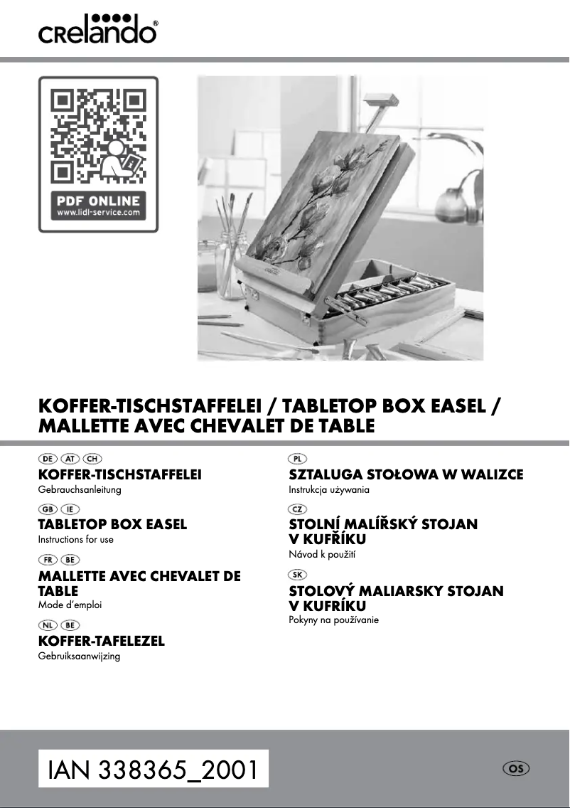 Page n°1 - Manuel utilisateur Crelando IAN 338365