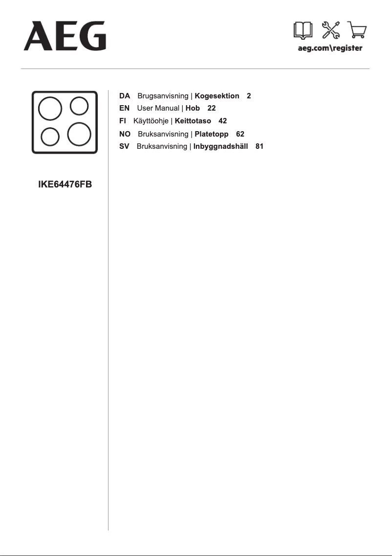 Imagen de la primera página del manual del dispositivo IKE64476FB