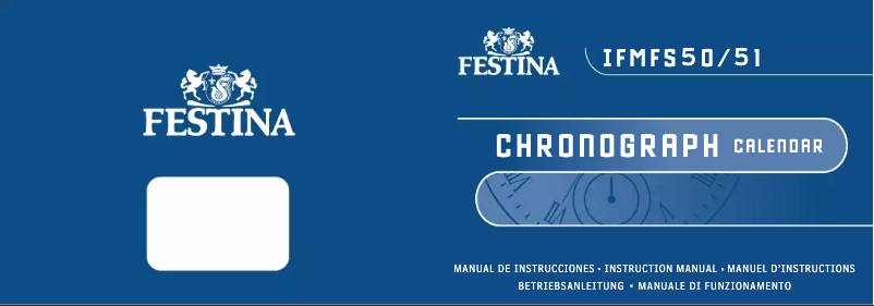 Page 1 de la notice Manuel utilisateur Festina F6706